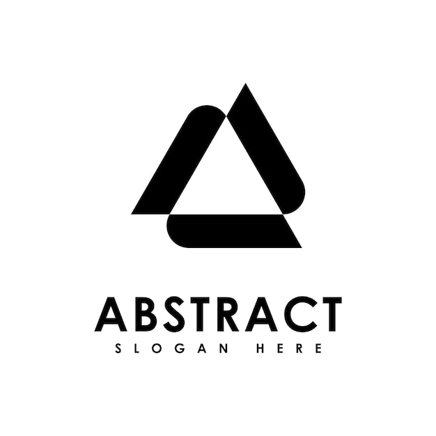 Diseño vectorial de la plantilla del logotipo del triángulo