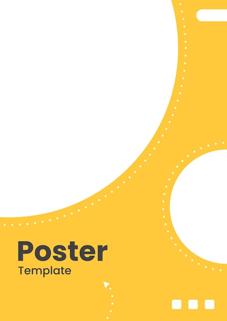 Diseño vectorial de una plantilla de póster minimalista