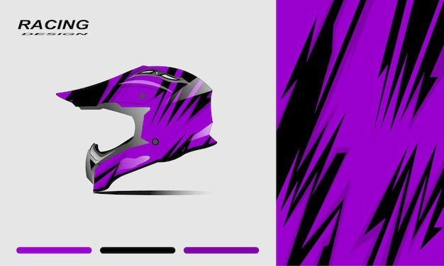 Diseño vectorial de plantillas de cascos de carreras deportivas