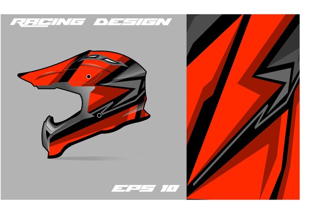 Diseño vectorial de plantillas de cascos de carreras deportivas
