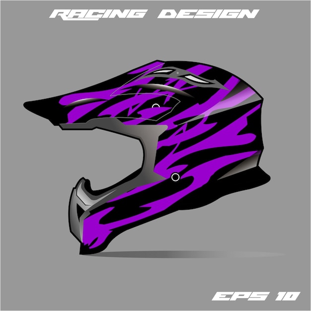 Diseño vectorial de plantillas de cascos de carreras deportivas