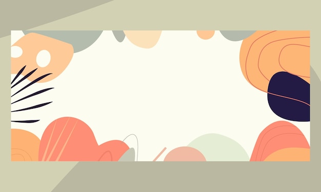 Diseño vectorial de plantillas de fondo de redes sociales