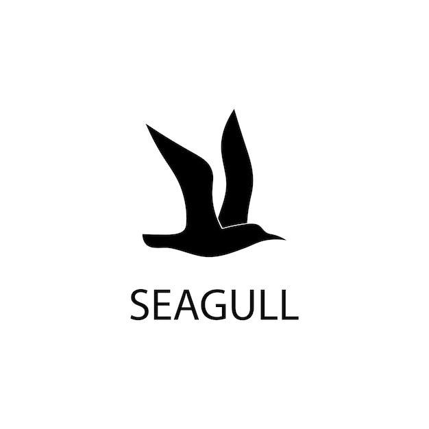 Diseño vectorial de plantillas de iconos de gaviotas