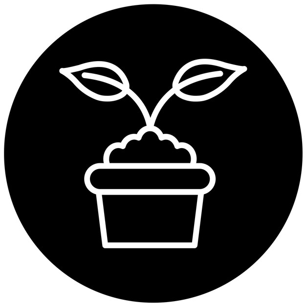 Diseño vectorial PlantPacked Estilo de icono