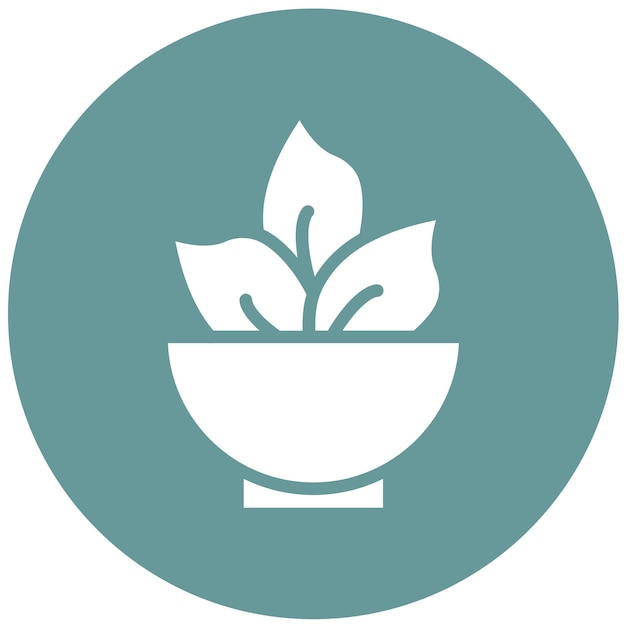 Diseño vectorial PlantPowered Estilo de icono