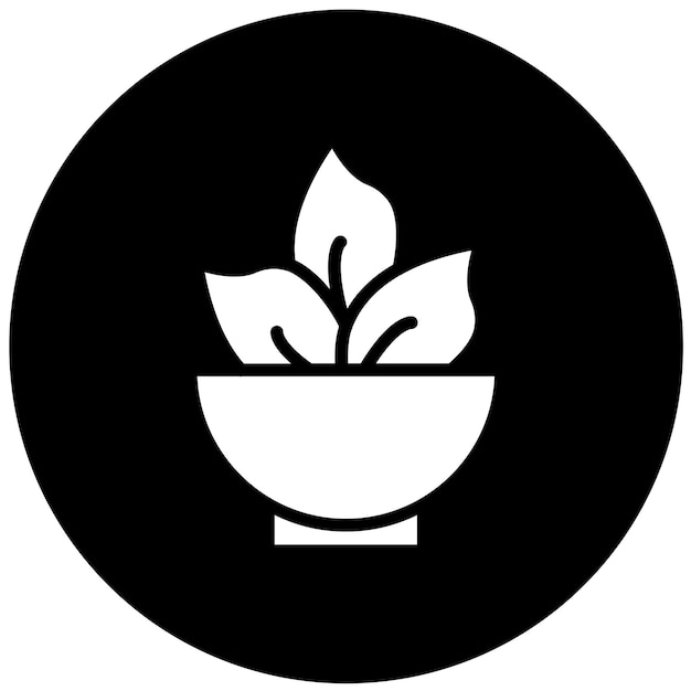 Diseño vectorial PlantPowered Estilo de icono