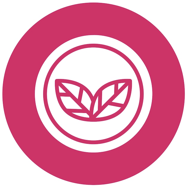 Diseño vectorial PlantPowered Plate Estilo del icono