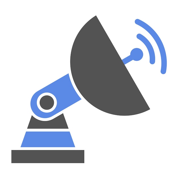 Diseño vectorial de platos parabólicos Estilo del icono