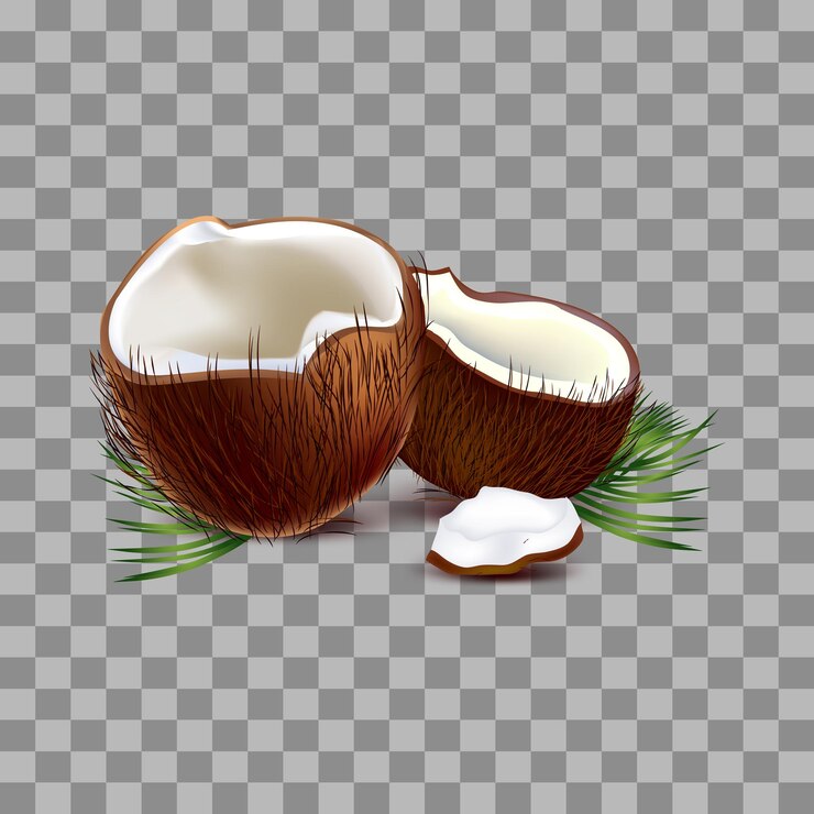 Vector diseño vectorial png de coco saludable