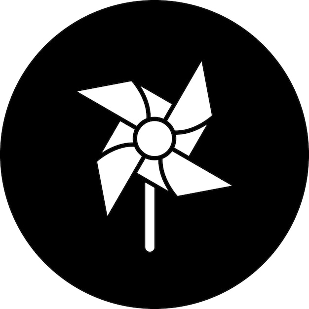 Diseño vectorial Pnwheel Estilo del icono