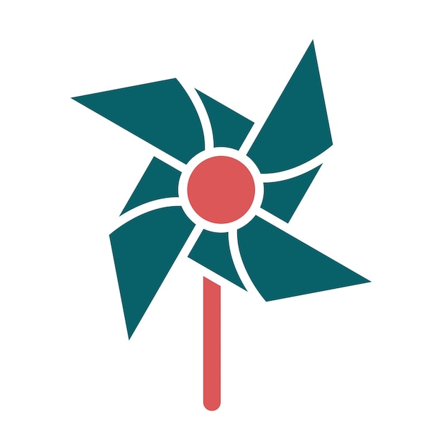 Diseño vectorial Pnwheel Estilo del icono