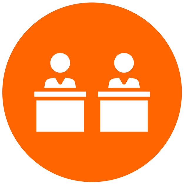 Diseño vectorial Política de debate Estilo del icono