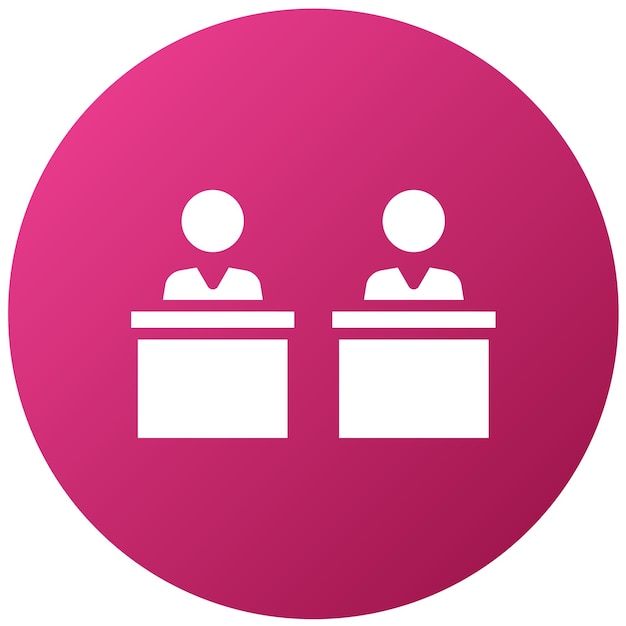 Diseño vectorial Política de debate Estilo del icono