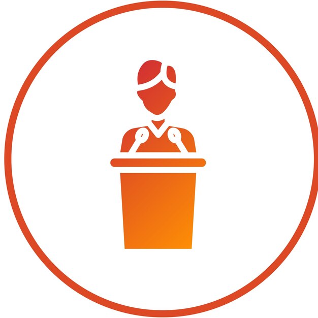 Diseño vectorial Políticas Estilo del icono