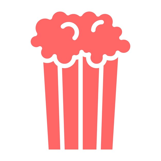 Diseño vectorial Popcorn Pinnacle Estilo del icono
