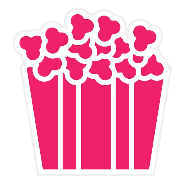 Vector diseño vectorial popcorn popper estilo de icono