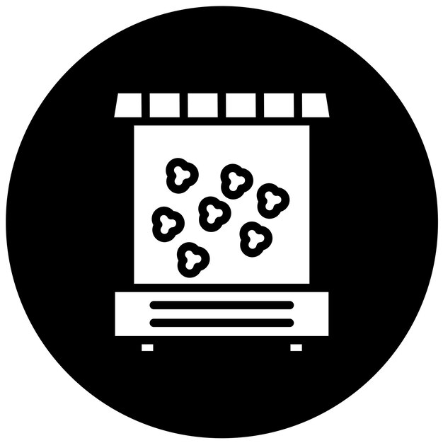 Diseño vectorial Popper de palomitas de maíz de aire Estilo de icono