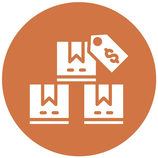 Diseño vectorial Precio del producto Estilo del icono