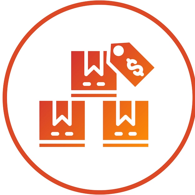 Diseño vectorial Precio del producto Estilo del icono