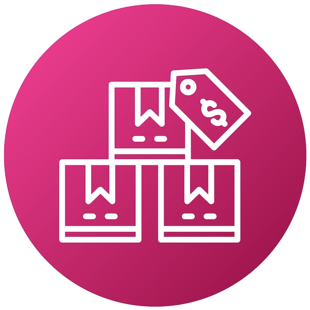 Diseño vectorial Precio del producto Estilo del icono