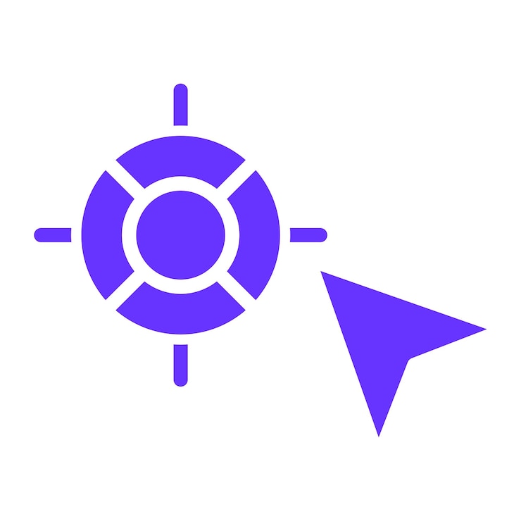 Vector diseño vectorial precisión de selección estilo del icono