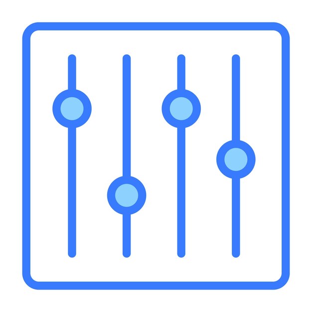 Diseño vectorial de preferencia estilo plano moderno aislado en fondo blanco