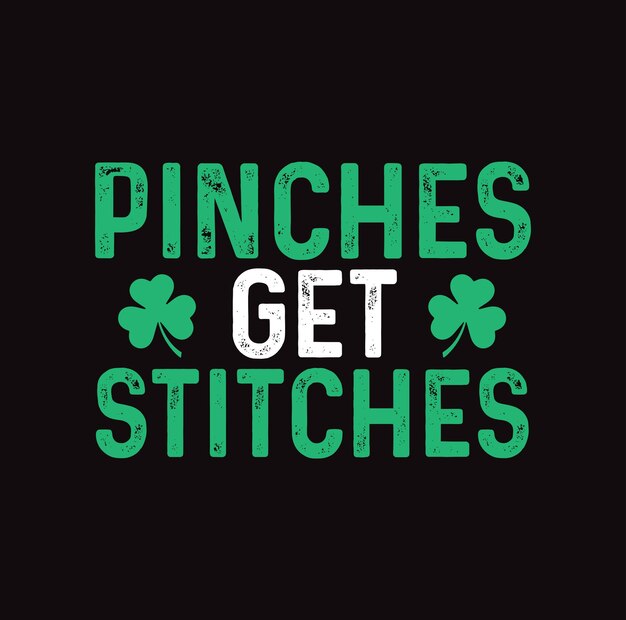 Diseño vectorial premium de letras de San Patricio
