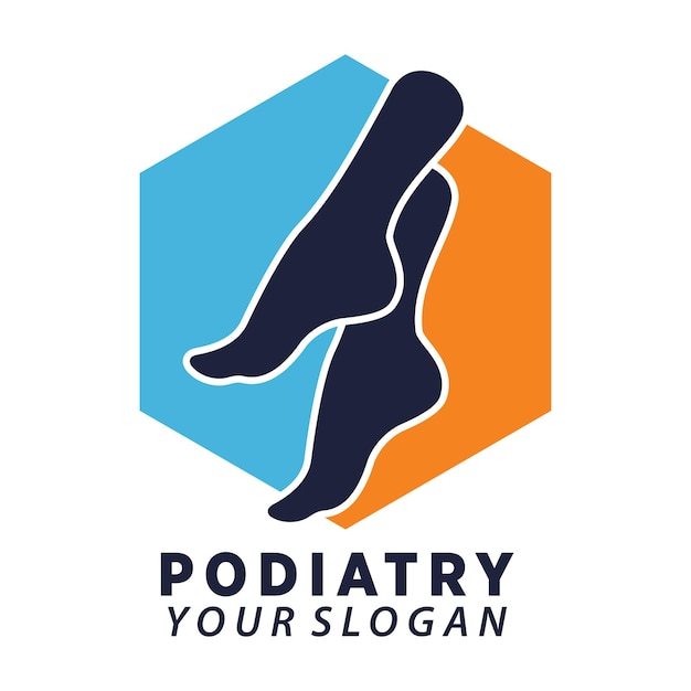 diseño vectorial premium para podología o cuidado de los pies