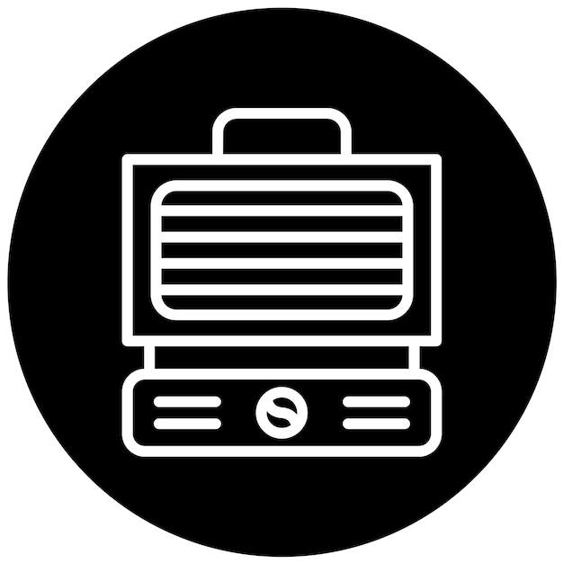 Diseño vectorial Prensa de Panini Estilo de icono