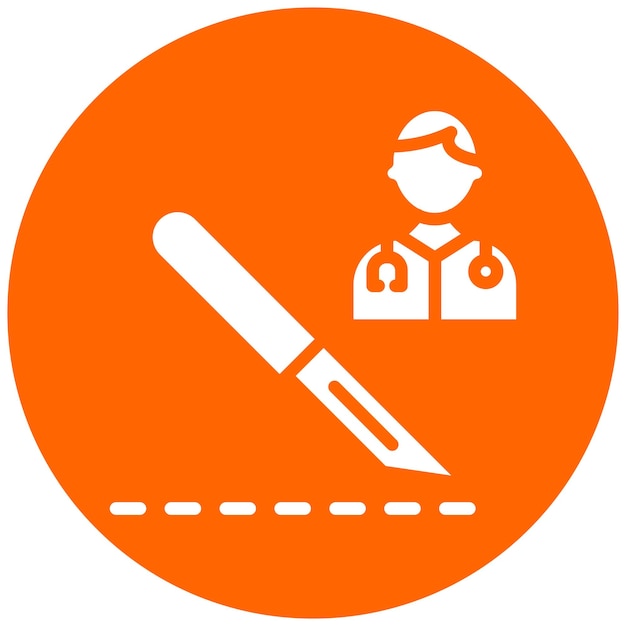 Diseño vectorial Preparaciones quirúrgicas Estilo del icono