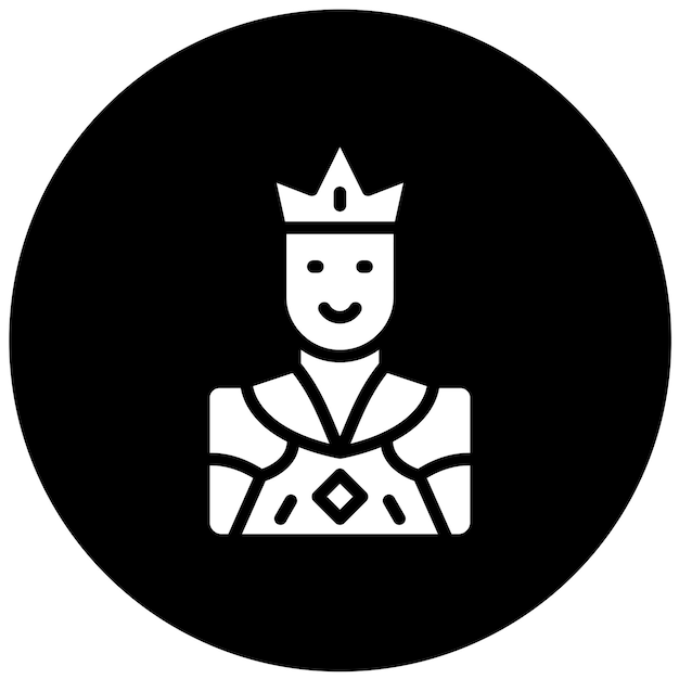 Diseño vectorial Prince Estilo de icono