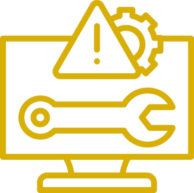Diseño vectorial Problemas de disparo Estilo de icono