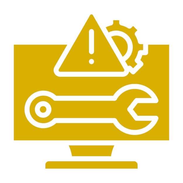 Diseño vectorial Problemas de disparo Estilo de icono