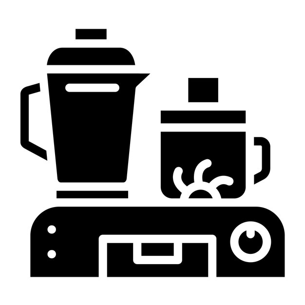 Diseño vectorial Procesador de alimentos Estilo de icono