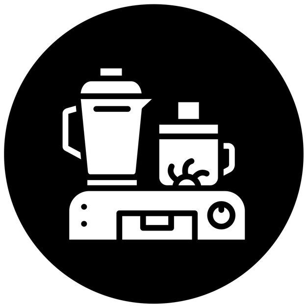 Diseño vectorial Procesador de alimentos Estilo de icono
