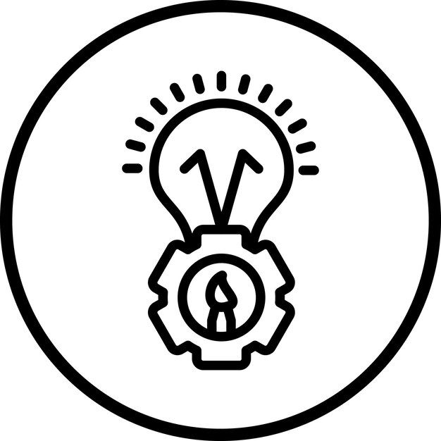 Diseño vectorial Proceso creativo Estilo del icono