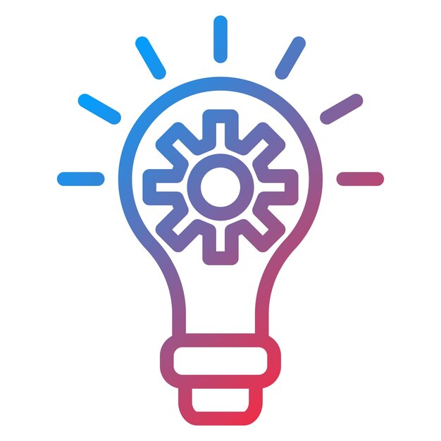 Diseño vectorial Proceso creativo Estilo del icono