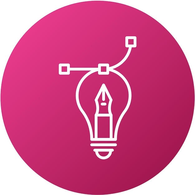 Diseño vectorial Proceso creativo Estilo del icono