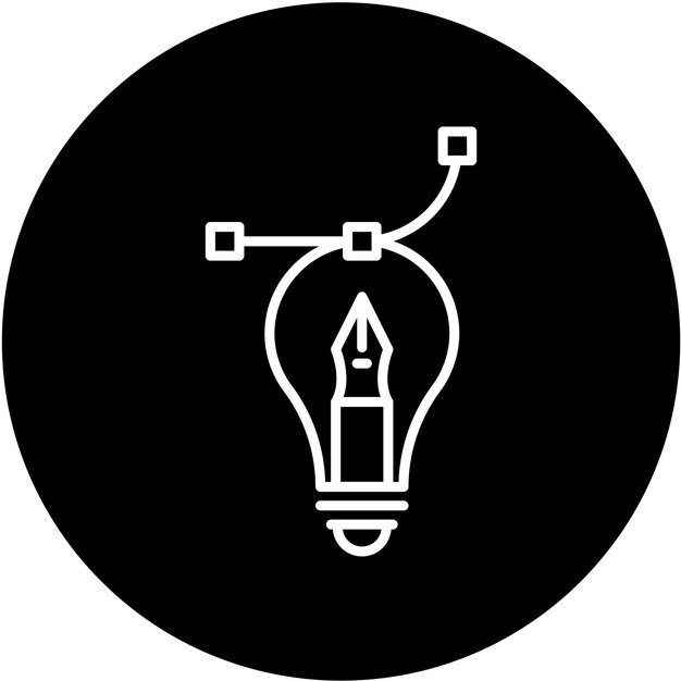 Diseño vectorial Proceso creativo Estilo del icono