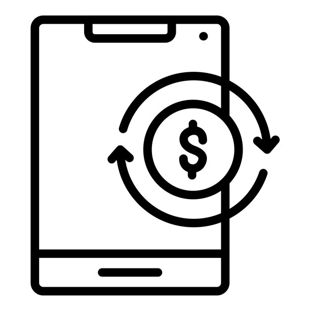 Diseño vectorial Proceso de pago Estilo del icono