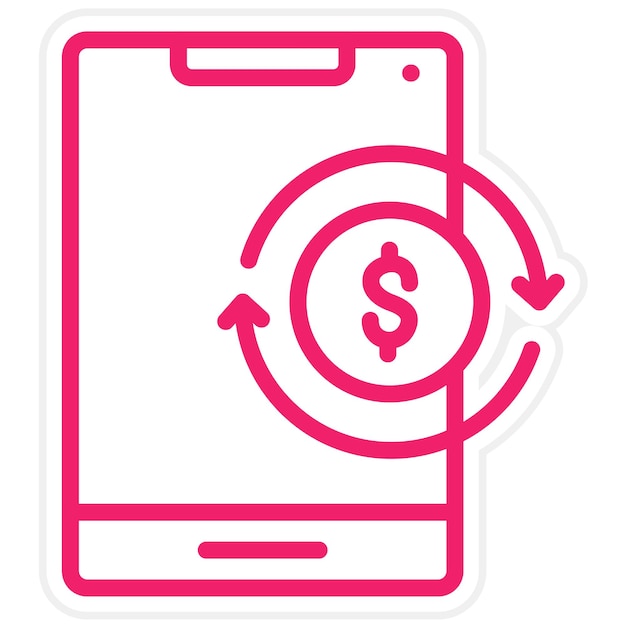 Diseño vectorial Proceso de pago Estilo del icono