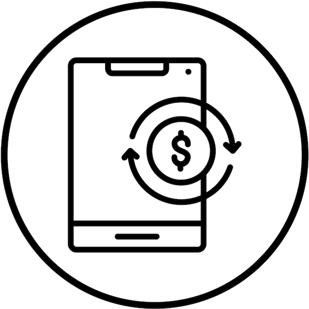 Diseño vectorial Proceso de pago Estilo del icono