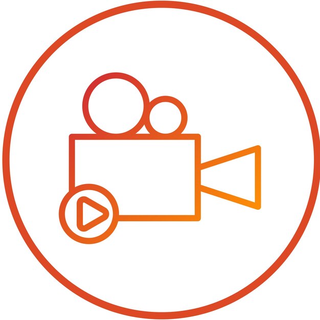 Diseño vectorial Producción de películas Estilo de icono