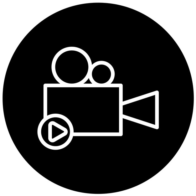 Diseño vectorial Producción de películas Estilo de icono