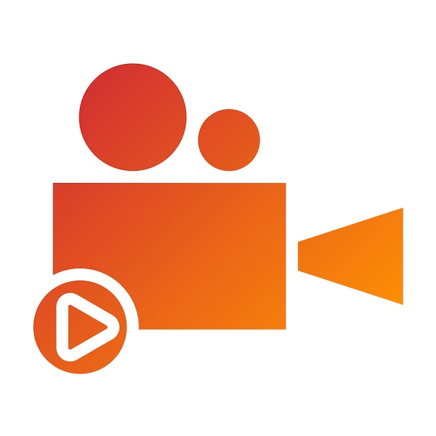 Diseño vectorial Producción de películas Estilo de icono