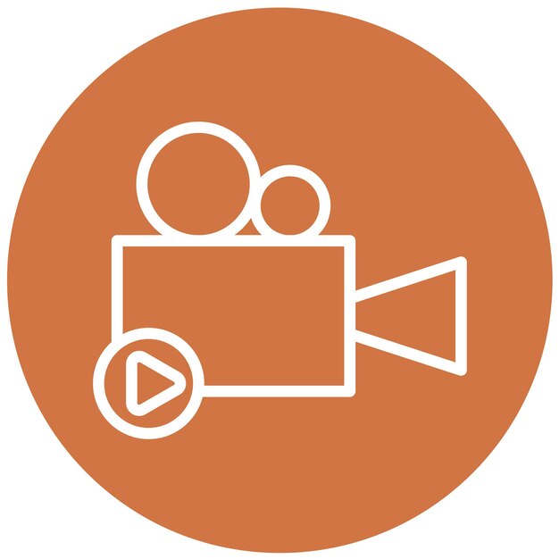 Diseño vectorial Producción de películas Estilo de icono