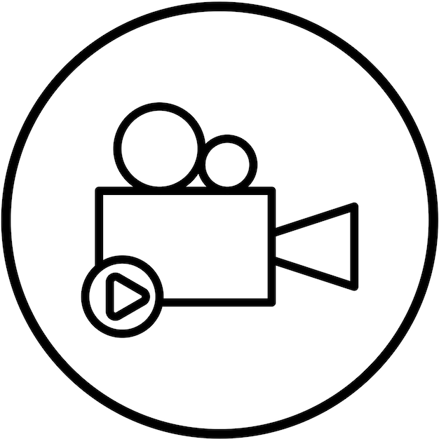 Diseño vectorial Producción de películas Estilo de icono