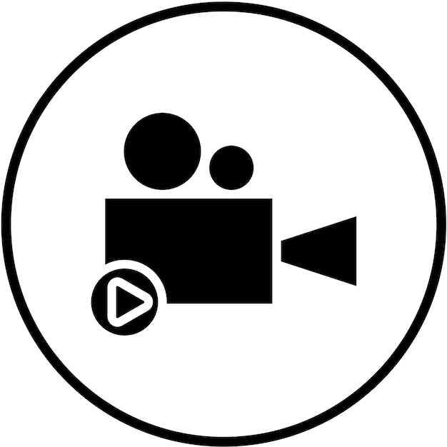Diseño vectorial Producción de películas Estilo de icono