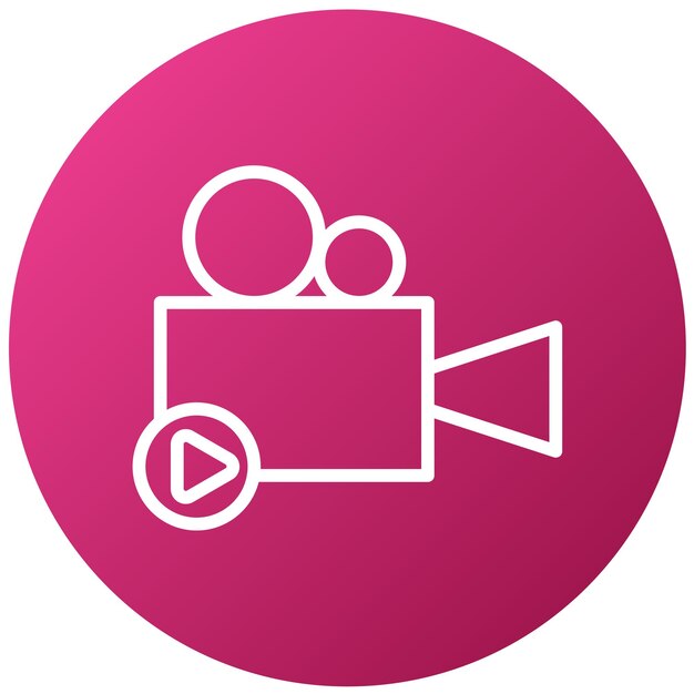 Diseño vectorial Producción de películas Estilo de icono