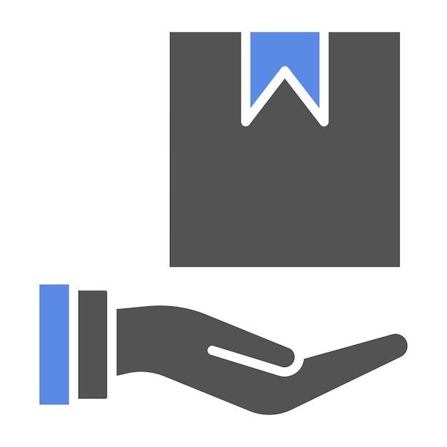 Diseño vectorial del producto como un estilo de icono de servicio